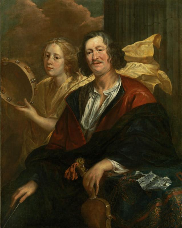 Jacob Jordaens - Portrait of a Musician with his Muse