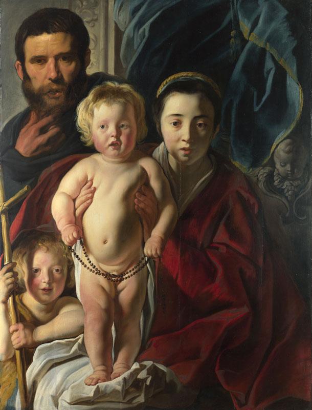 Jacob Jordaens - The Holy Family and Saint John the Baptist