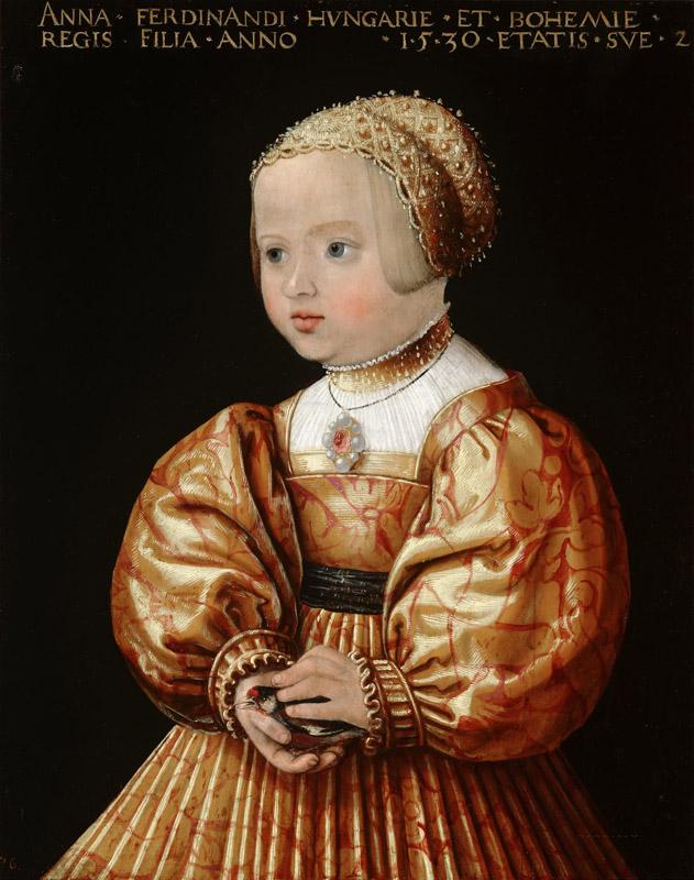 Jacob Seisenegger - Portrait of Anna of Austria