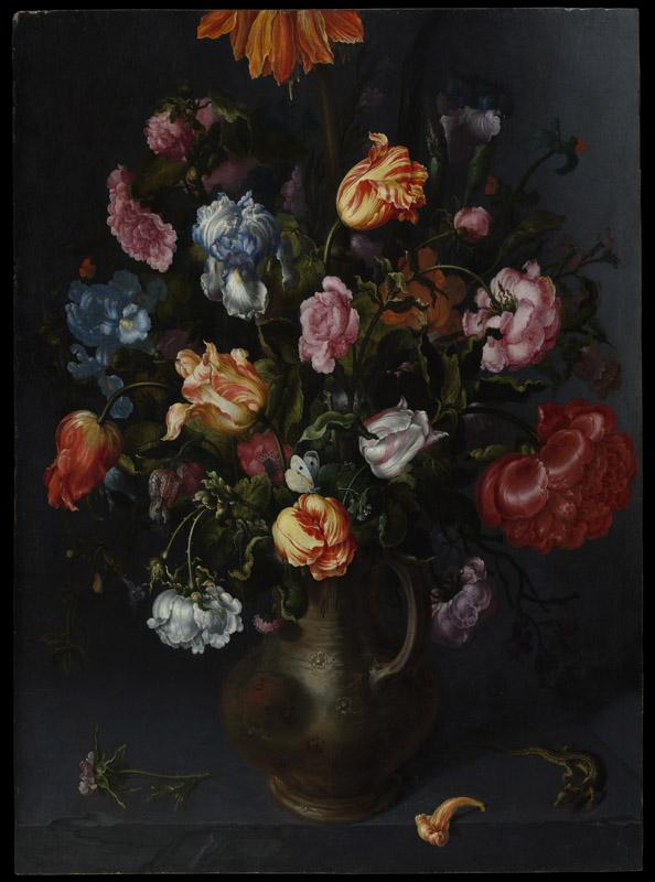 Jacob Vosmaer--A Vase with Flowers