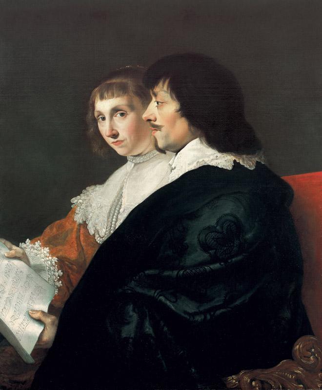 Jacob van Campen - Double Portrait of Constantijn Huygens and Suzanna van Baerle