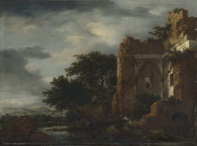 Jacob van Ruisdael - Ruins in a Dune Landscape