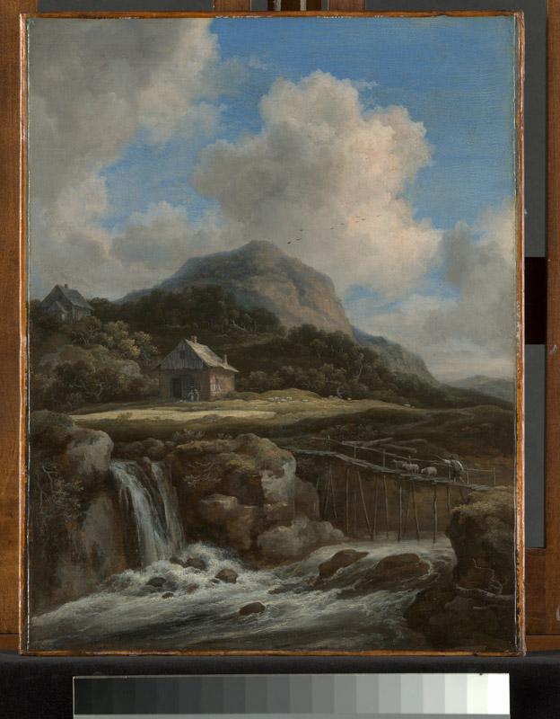 Jacob van Ruisdael--Mountain Torrent