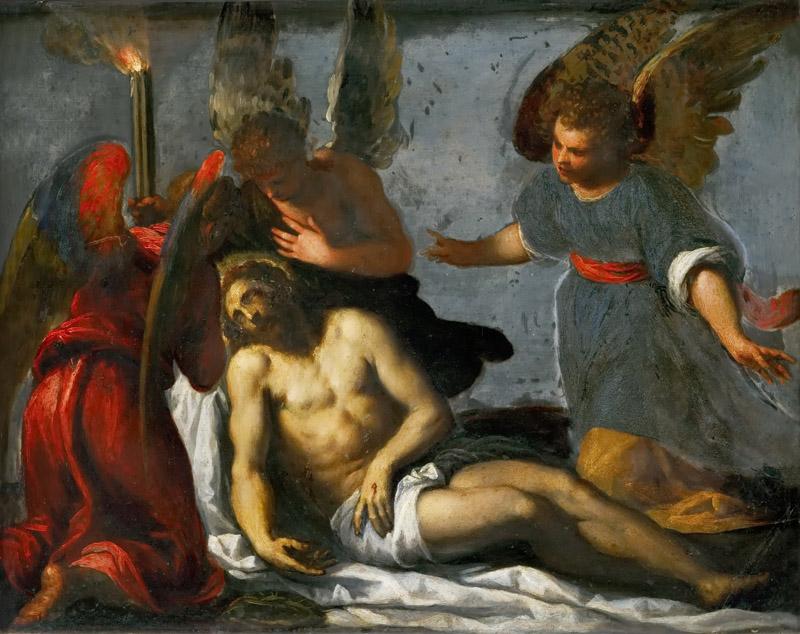 Jacopo Palma, il giovane -- Dead Christ mourned by angels