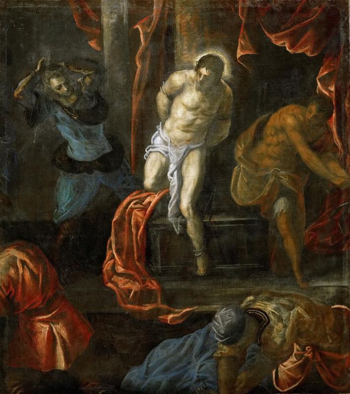 Jacopo Tintoretto -- Flagellation of Christ