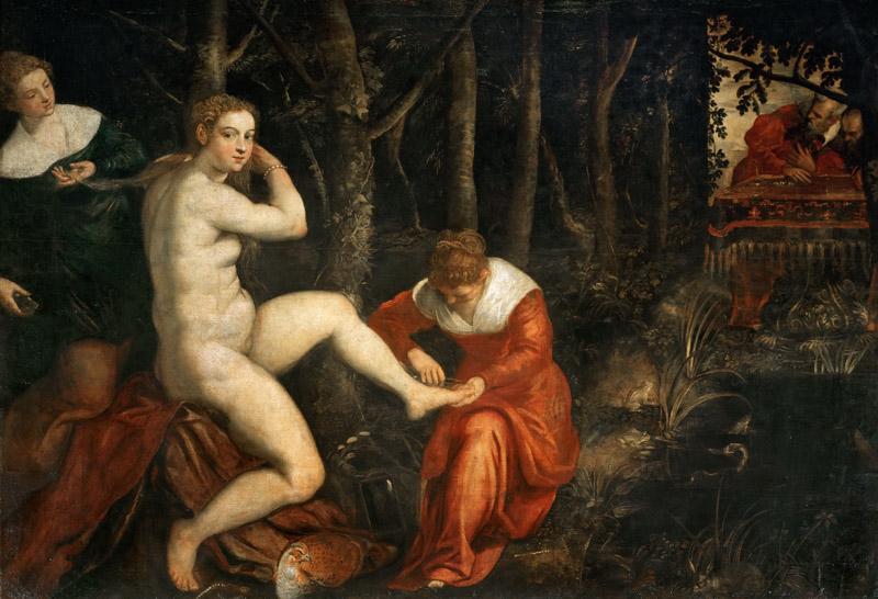 Jacopo Tintoretto -- Susanna in her Bath