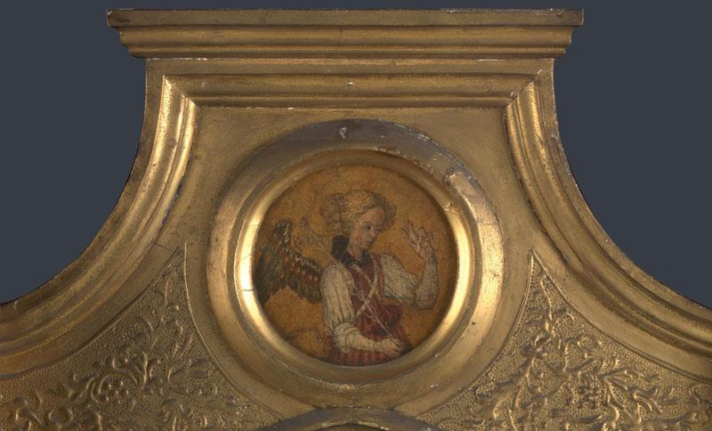 Jacopo di Antonio (Master of Pratovecchio) - Gabriel - Frame Roundel (left)