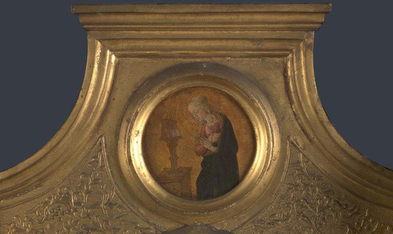 Jacopo di Antonio (Master of Pratovecchio) - The Annunciate Virgin - Frame Roundel (right)