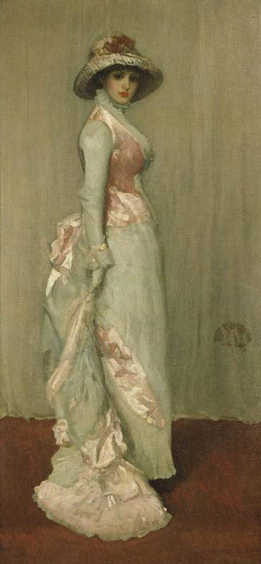 James McNeill Whistler - Harmony in Pink and Grey, Portrait of Lady Meux, 1881-1882
