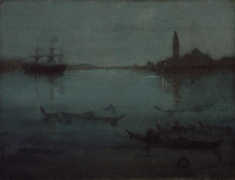 James Abbott McNeill Whistler - Nocturne in Blue and Silver- The Lagoon, Venice
