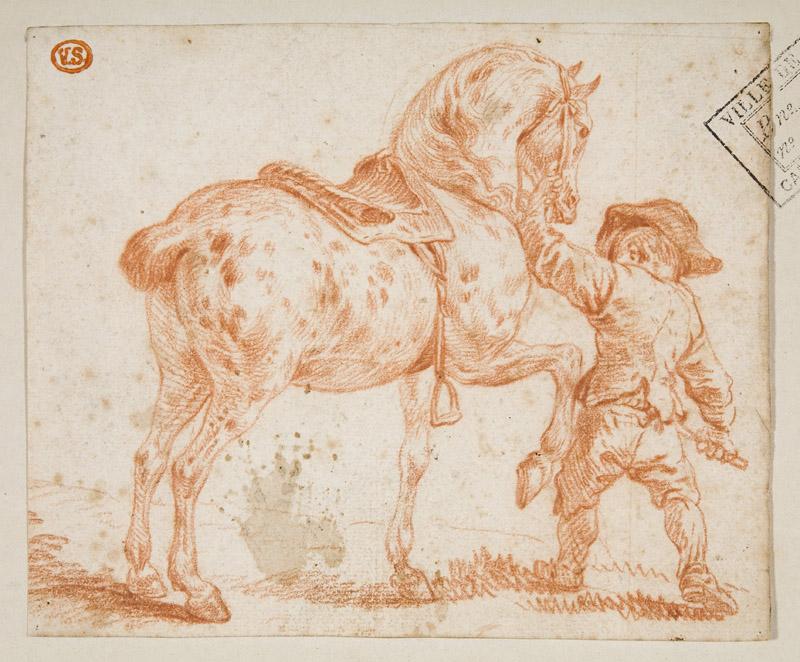 Jan Anton Garemijn - Boy restraining a Horse