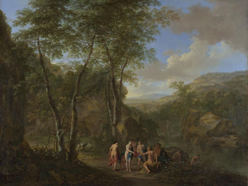 Jan Both and Cornelis van Poelenburgh - A Landscape with the Judgement of Paris