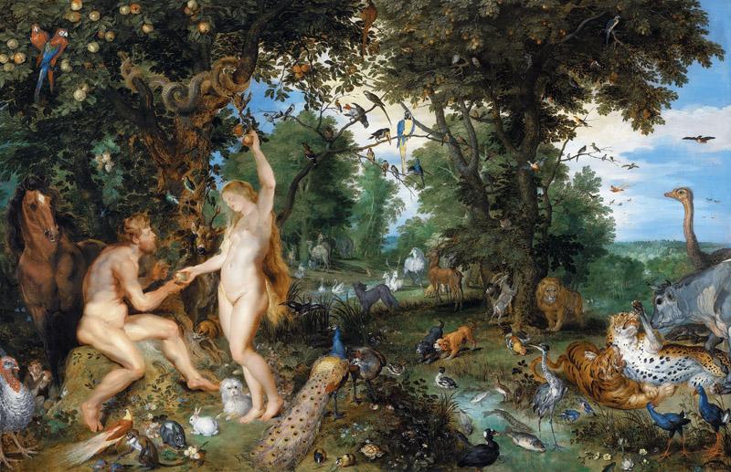 Jan Brueghel the Elder, Peter Paul Rubens - The Garden of Eden with the Fall of Man