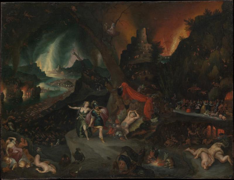 Jan Brueghel the Younger--Aeneas and the Sibyl in the Underworld