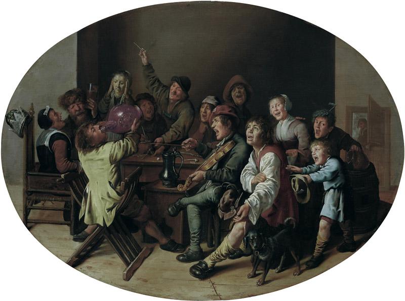 Jan Miense Molenaer - The King Drinks, 1635-1640