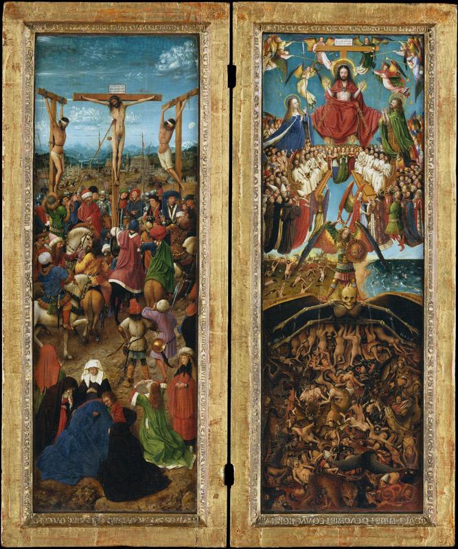 Jan van Eyck and Workshop Assistant--The Crucifixion The Last Judgment