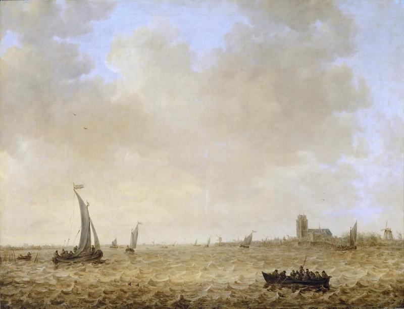 Jan van Goyen (1596-1656) -- Seascape with View of Dordrecht