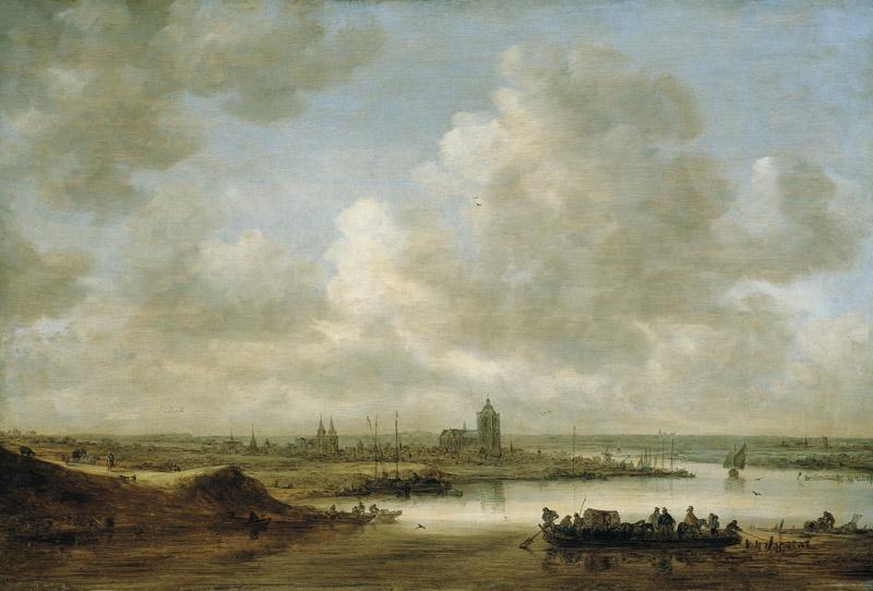 Jan van Goyen - The Rhine at Arnhem, 1645