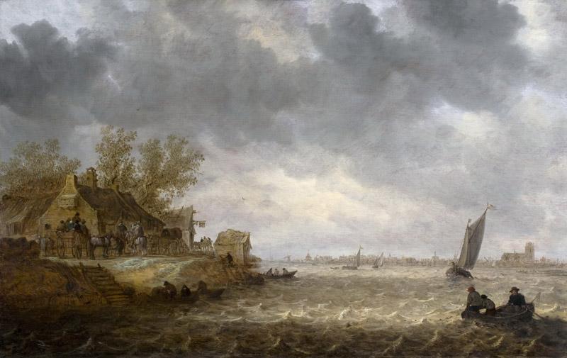 Jan van Goyen - View of Dordrecht from Papendrecht