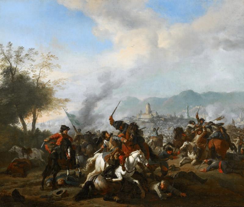Jan van Huchtenburgh - Cavalry Engagement
