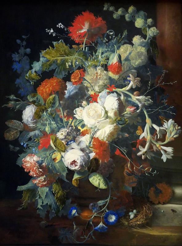 Jan van Huysum -- Bouquet column