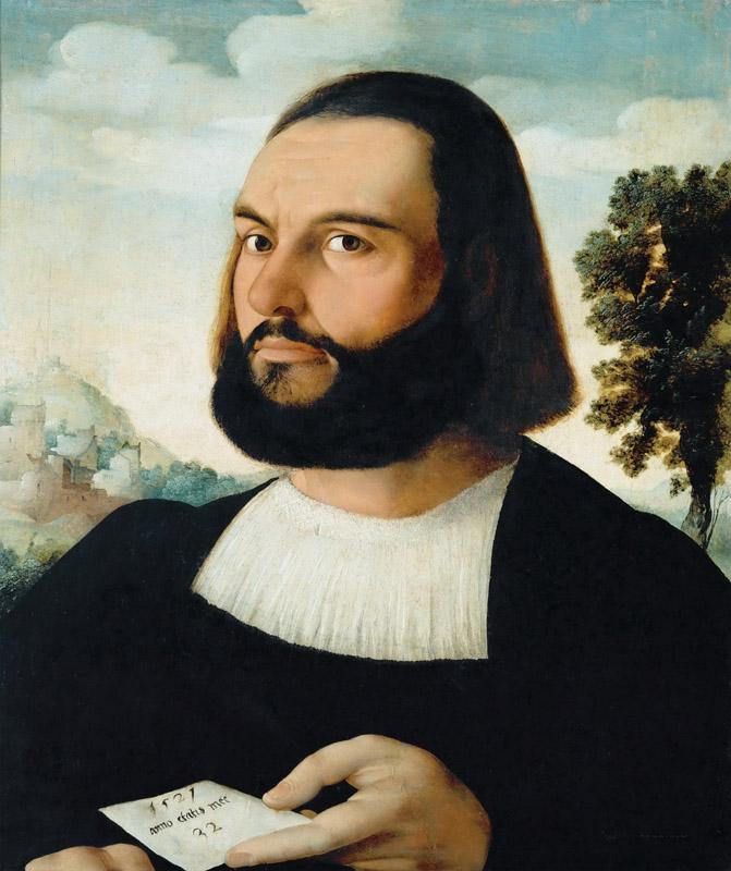 Jan van Scorel (1495-1562) -- Portrait of a Man, Aged 32
