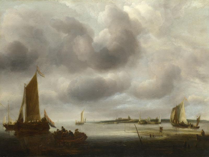 Jan van de Cappelle - A Coast Scene