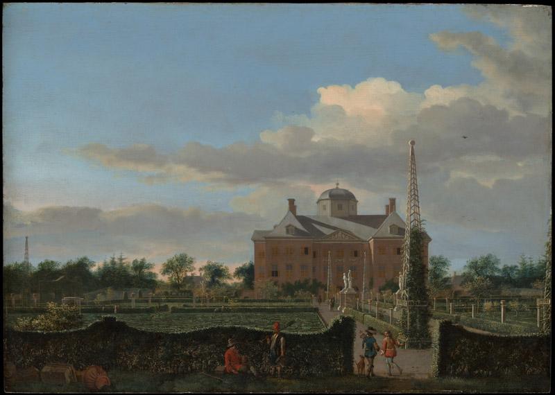 Jan van der Heyden--The Huis ten Bosch at The Hague and Its Formal Garden (View from the South)