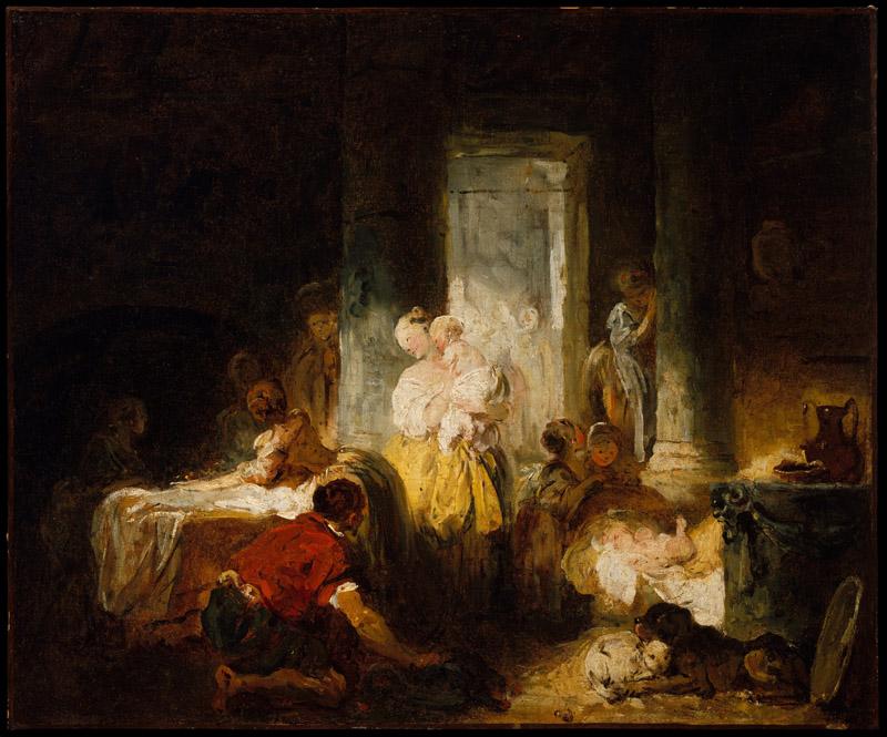 Jean Honore Fragonard--The Happy Mother