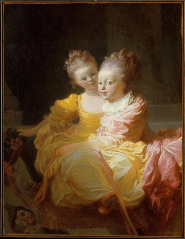 Jean Honore Fragonard--The Two Sisters