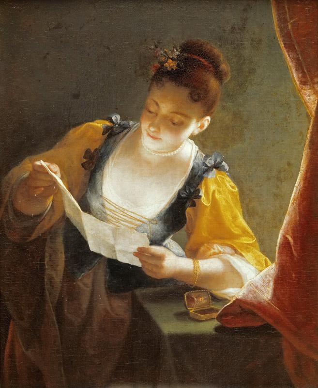 Jean Raoux -- Woman Reading a Letter