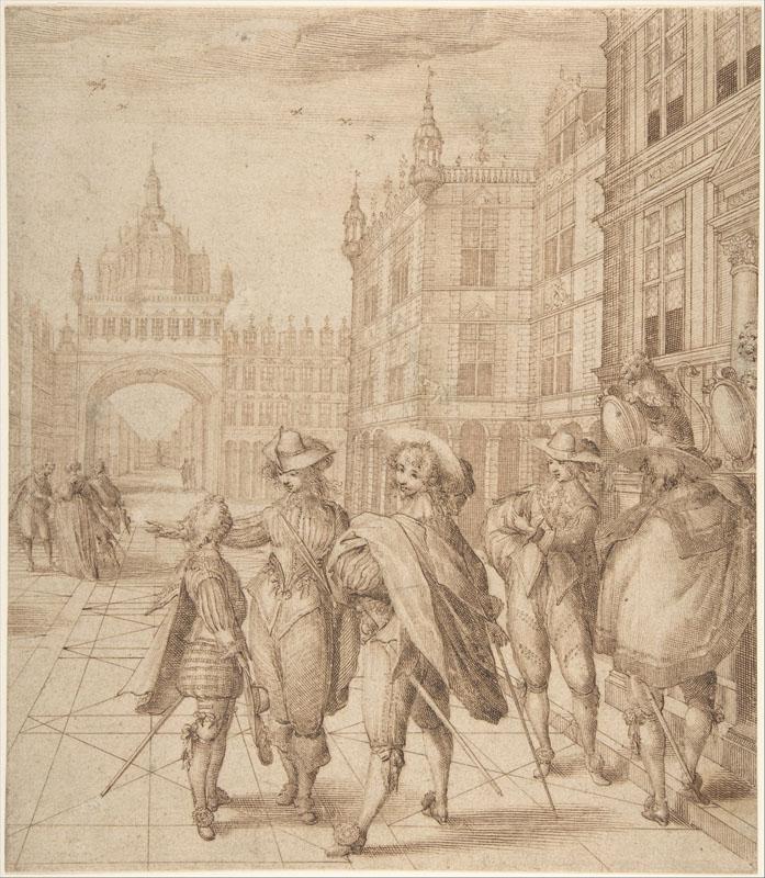 Jean de Saint-Igny--Cavaliers in a City Square