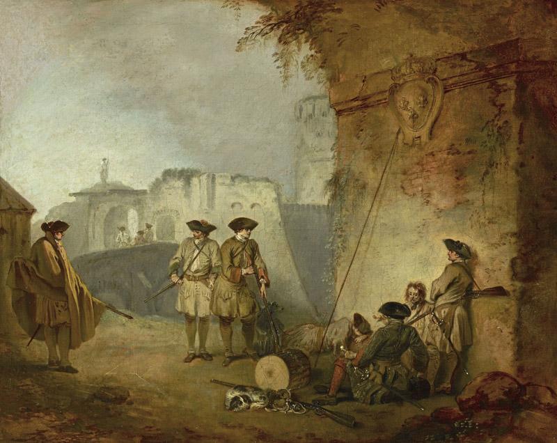 Jean-Antoine Watteau - The Portal of Valenciennes, 1709-1710