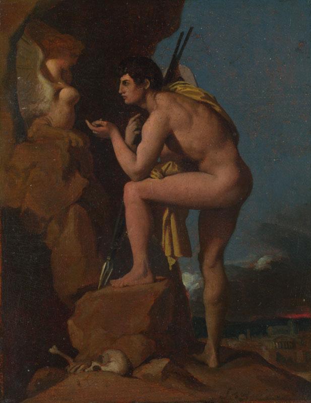 Jean-Auguste-Dominique Ingres - Oedipus and the Sphinx