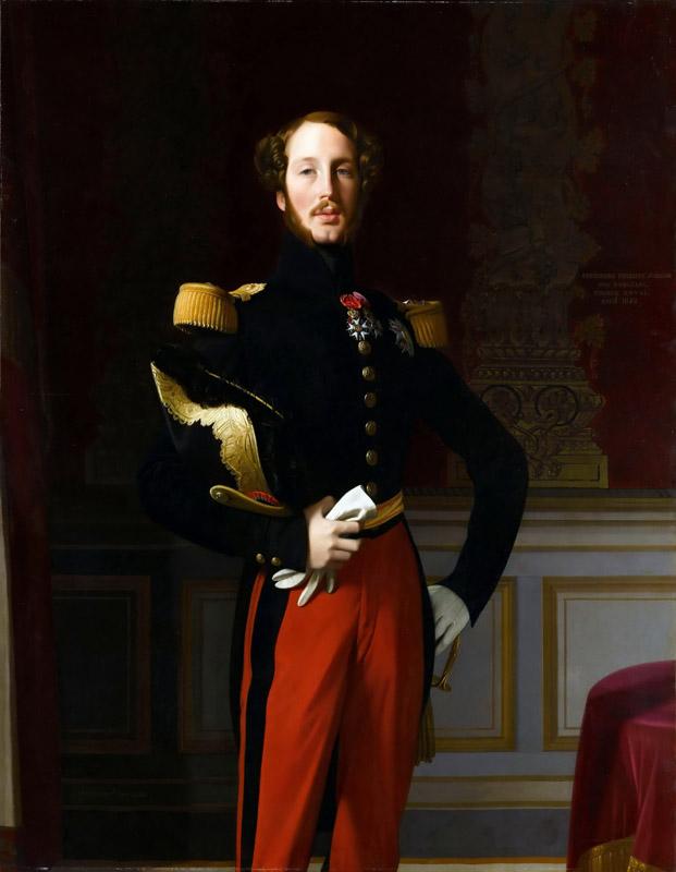 Jean-Auguste-Dominique Ingres -- Portrait of Ferdinand-Philippe de Bourbon-Orleans