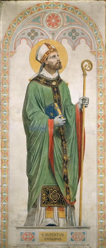 Jean-Auguste-Dominique Ingres -- Saint Rupert, Bishop of Worms