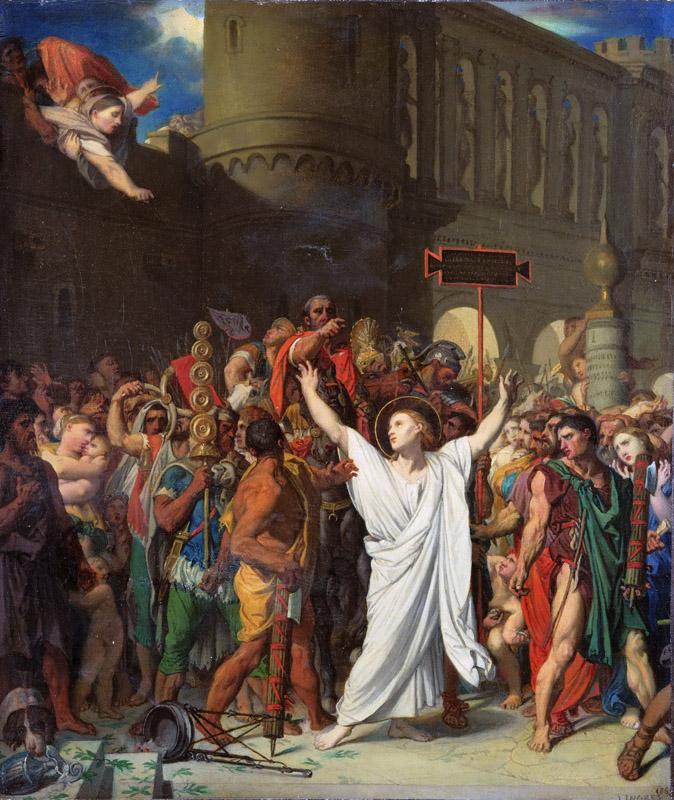 Jean-Auguste-Dominique Ingres, French, 1780-1867 -- The Martyrdom of Saint Symphorien