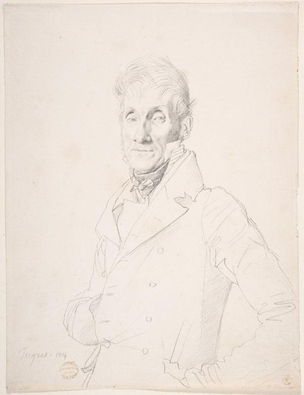 Jean-Auguste-Dominique Ingres--Portrait of a Man