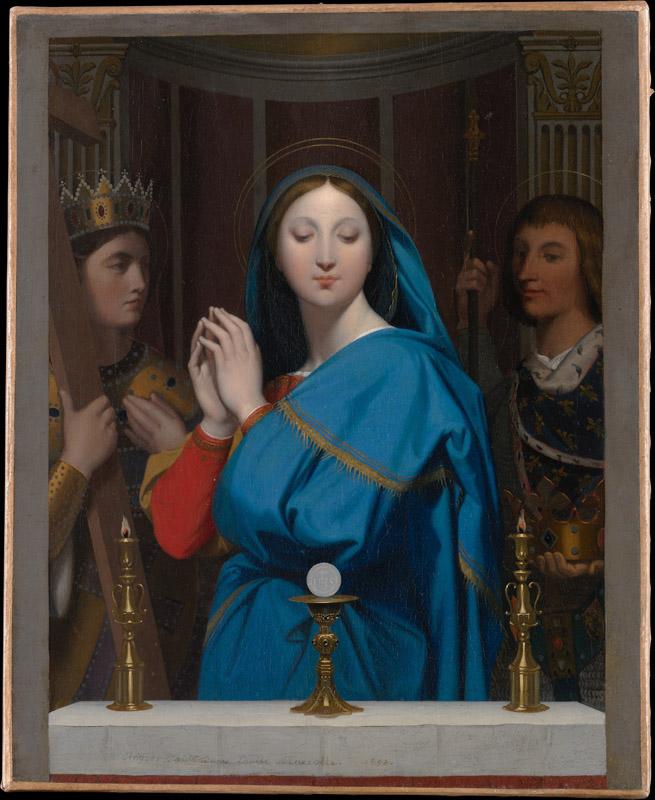 Jean-Auguste-Dominique Ingres--The Virgin Adoring the Host