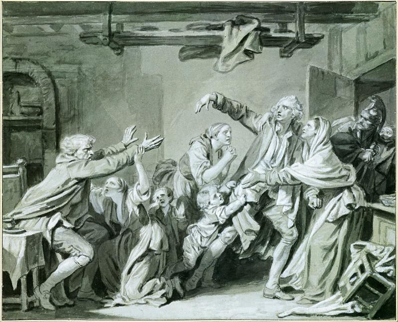 Jean-Baptiste Greuze (1725-1805)-A Father Curses hos Ungrateful