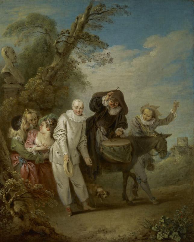 Jean-Baptiste Pater - Procession of Italian Comedians, 1713-1736