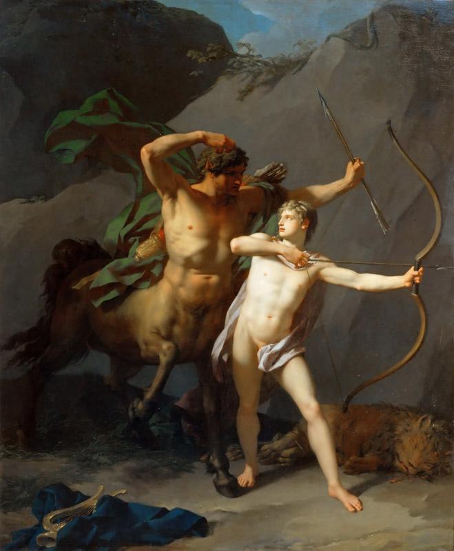 Jean-Baptiste Regnault (1754-1829) -- The Education of Achilles by Chiron the Centaur