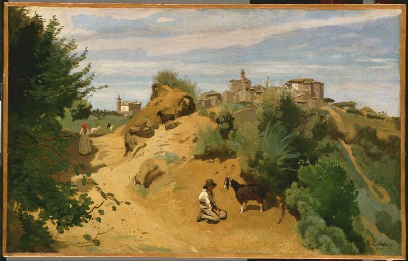 Jean-Baptiste-Camille Corot (1796-1875)-Genzano