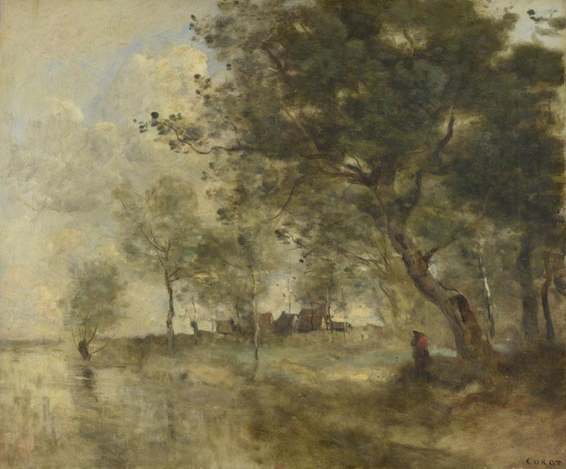 Jean-Baptiste-Camille Corot - A Flood
