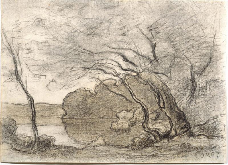 Jean-Baptiste-Camille Corot - Study for Souvenir de Mortefontaine, c.1864