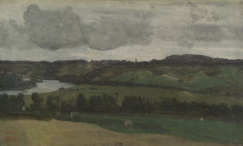 Jean-Baptiste-Camille Corot - The Seine near Rouen