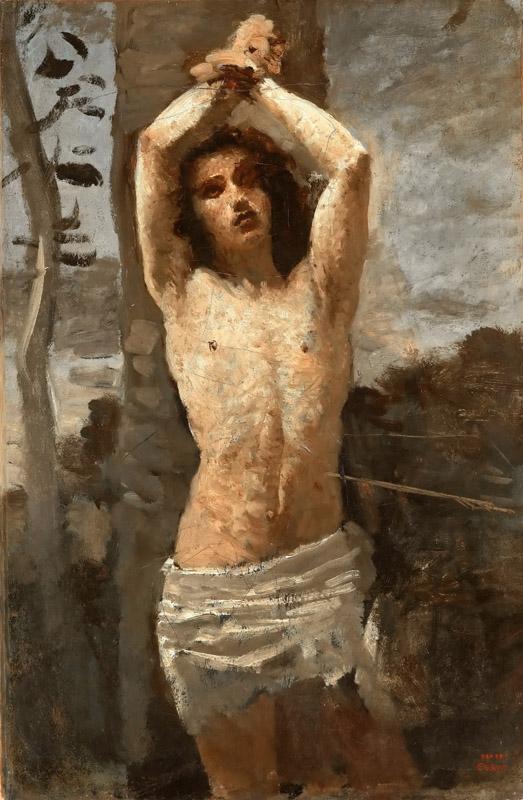 Jean-Baptiste-Camille Corot -- Saint Sebastian