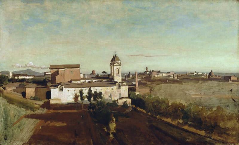 Jean-Baptiste-Camille Corot-Trinite-des-Monts