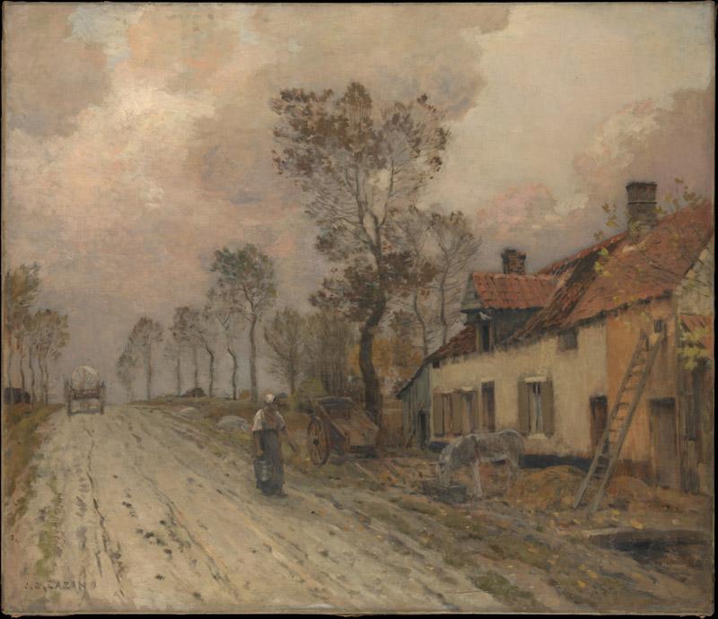 Jean-Charles Cazin--The Route Nationale at Samer