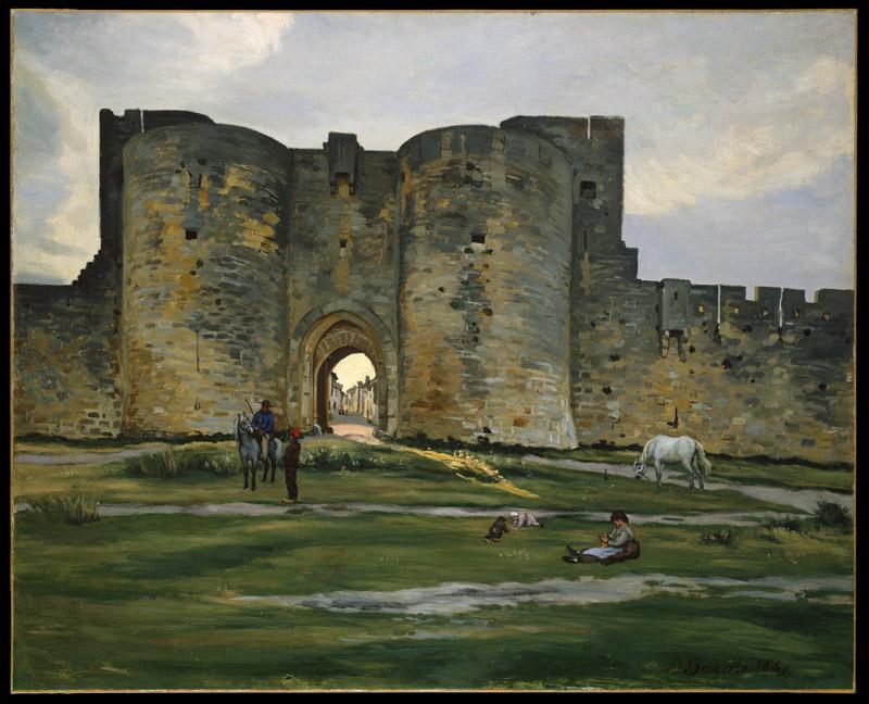 Jean-Frederic Bazille--Porte de la Reine at Aigues-Mortes
